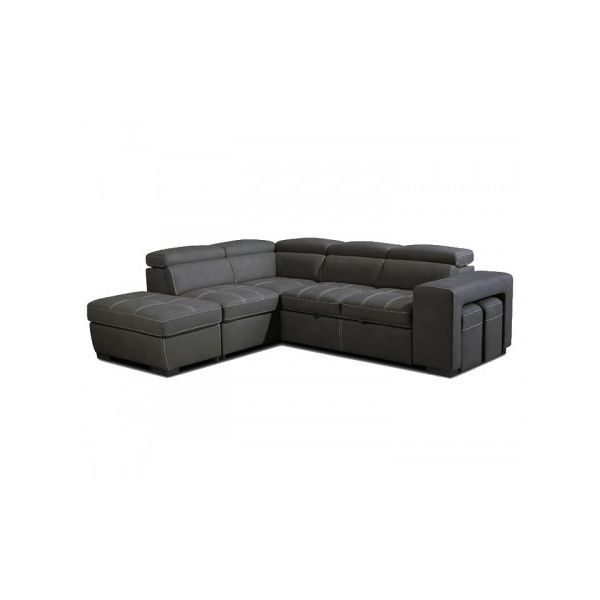 Canape Premium Confort Gris Anthracite Tv Caddyre